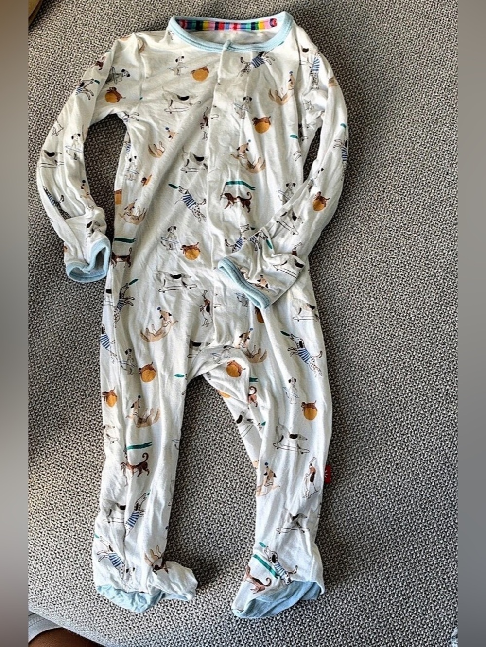 Magnetic Me Dog Puppy Baby Footies 3-6 months